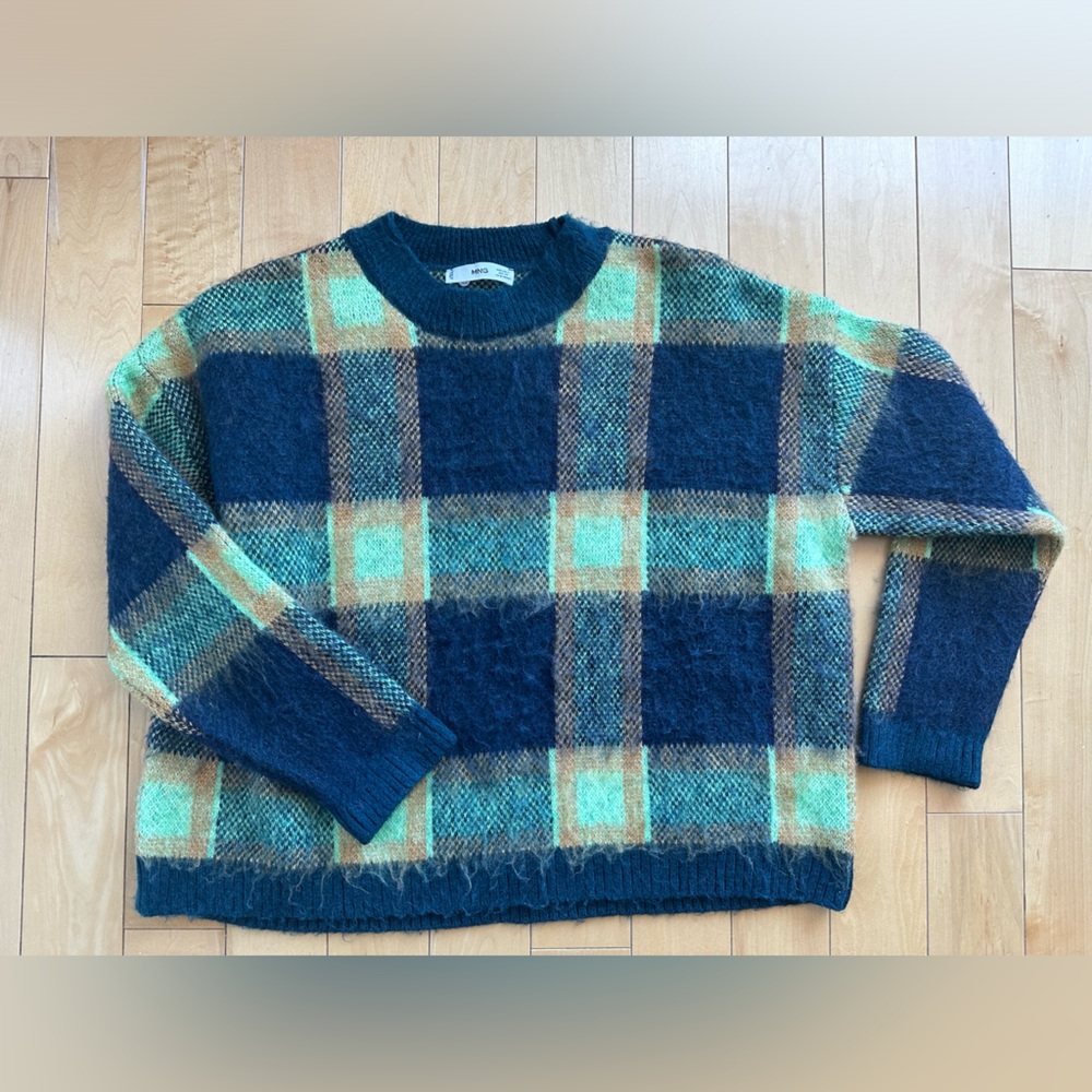 Mango Fuzzy Sweater in size S.